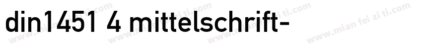 din1451 4 mittelschrift字体转换